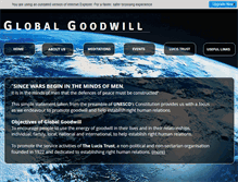 Tablet Screenshot of globalgoodwill.org